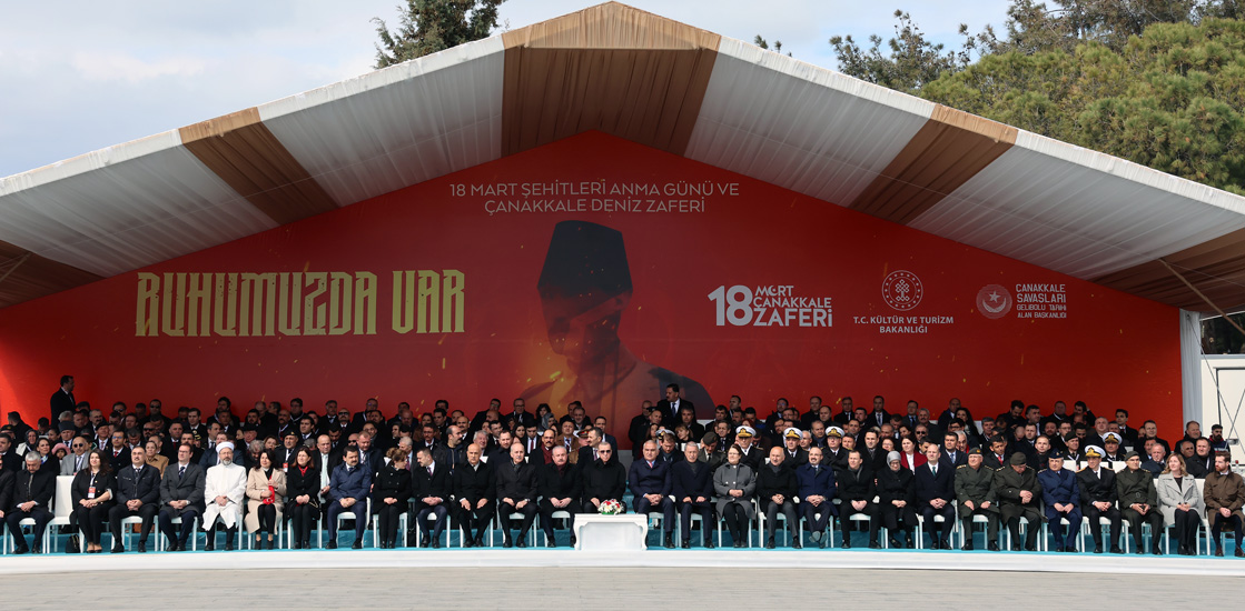 Cumhurbaşkanımız Erdoğan, 18 Mart Şehitleri Anma Günü ve Çanakkale Deniz Zaferi'nin 108. Yıl Dönümü Töreni'nine katıldı