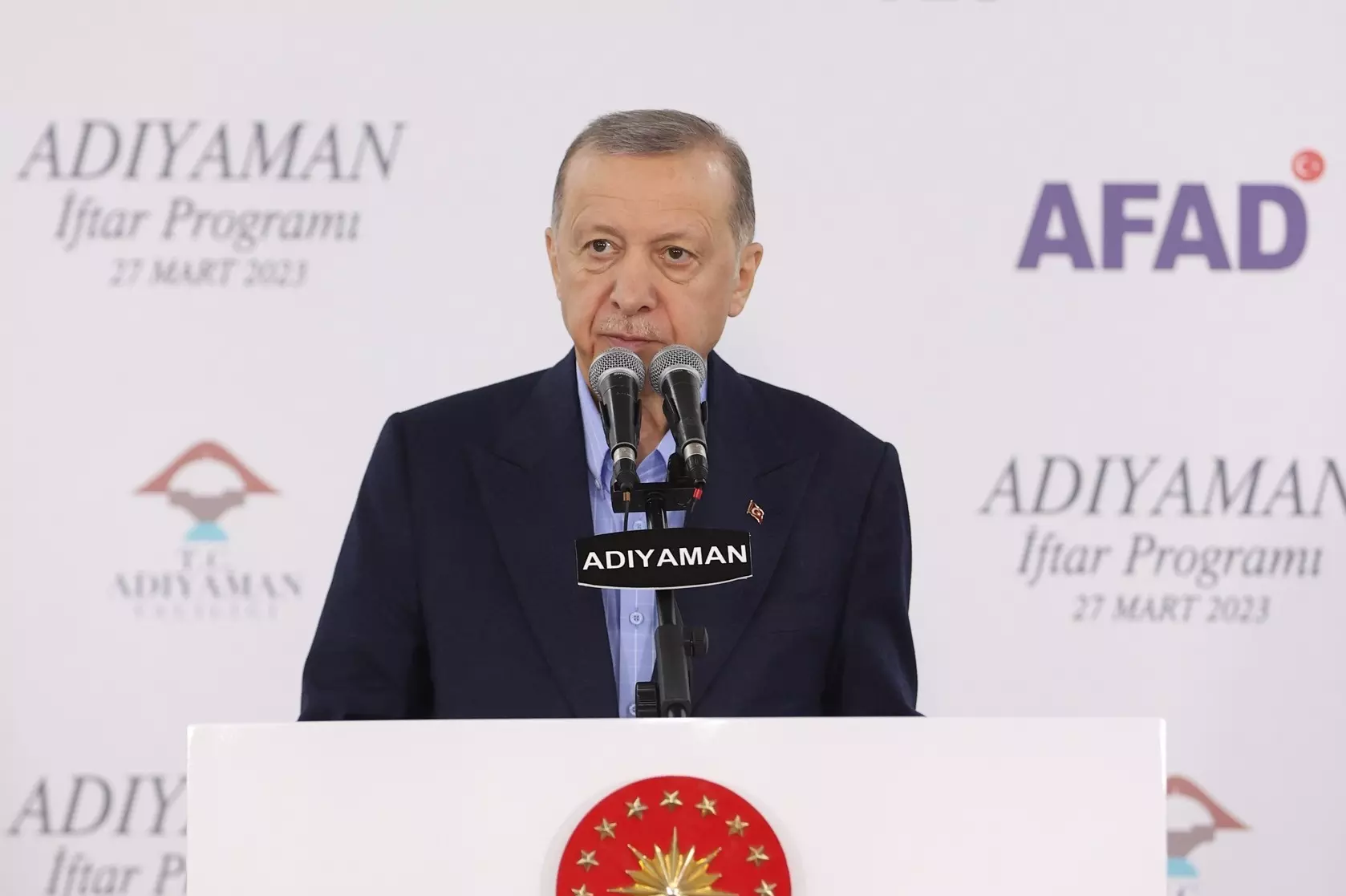 Cumhurbaşkanımız Erdoğan, Adıyaman'da depremzedelerle iftar programına katıldı